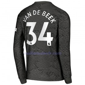 Maillot de Foot Manchester United Donny van de Beek 34 Extérieur 2020-21 Manches Longues